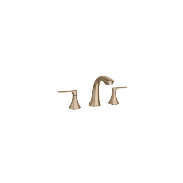 Moen Two-Handle High Arc Bathroom Faucet in Bronzed Gold 84517BZG - main
